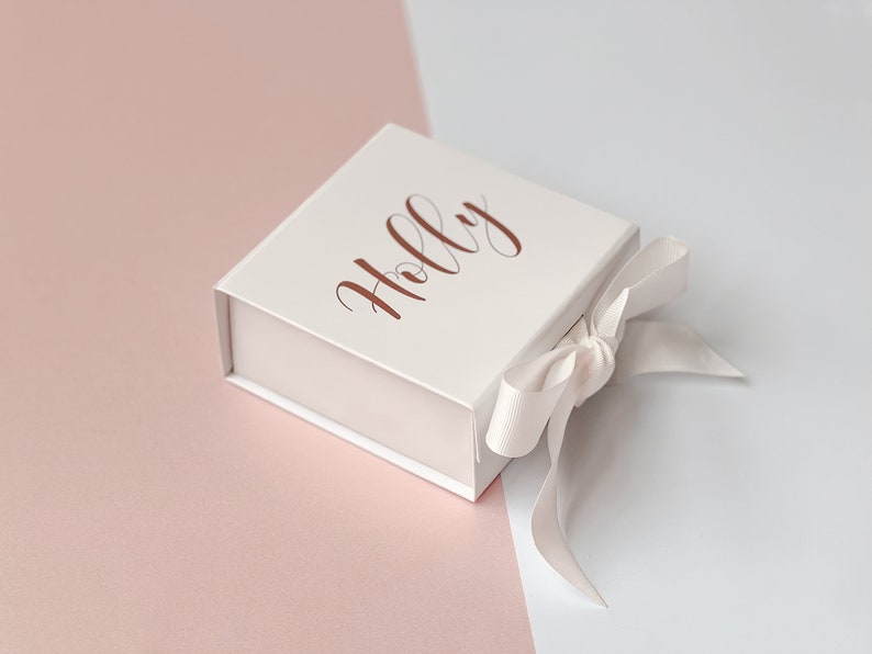 Small Personalised Gift Box, Empty Box, Birthday Gift Box, Bridesmaid Proposal Gift, Thank You Bridesmaid Gift Box, Bridesmaid Gift Set image 9