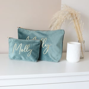 Borsa per il trucco personalizzata, regali personalizzati per damigelle d&#39;onore, regali di nozze, beauty case da viaggio, trousse per cosmetici, regalo di compleanno per lei, regalo per la festa della mamma