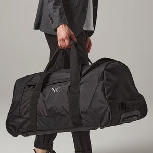 Personalised large suitcase with name, custom luggage with initials, big suitcase with monogram, hold bag for holiday, suitcase for travel
