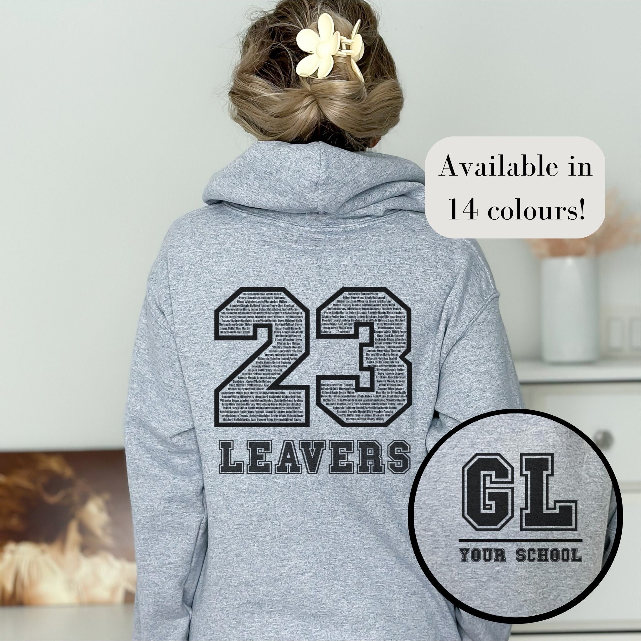 Grey leavers hoodie outlet