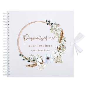 Álbum de fotos personalizado con texto personalizado, álbum de recortes para despedida de soltera, álbum de recortes para bodas, baby shower, primer bebé, nueva mamá, regalo de embarazo