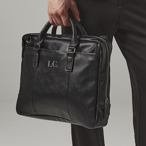 Sacoche pour ordinateur portable personnalisée, sac cartable, portefeuille de sacoches pour ordinateur portable, sac en similicuir, sac de travail, cartable cartable, sac besace avec bandoulière