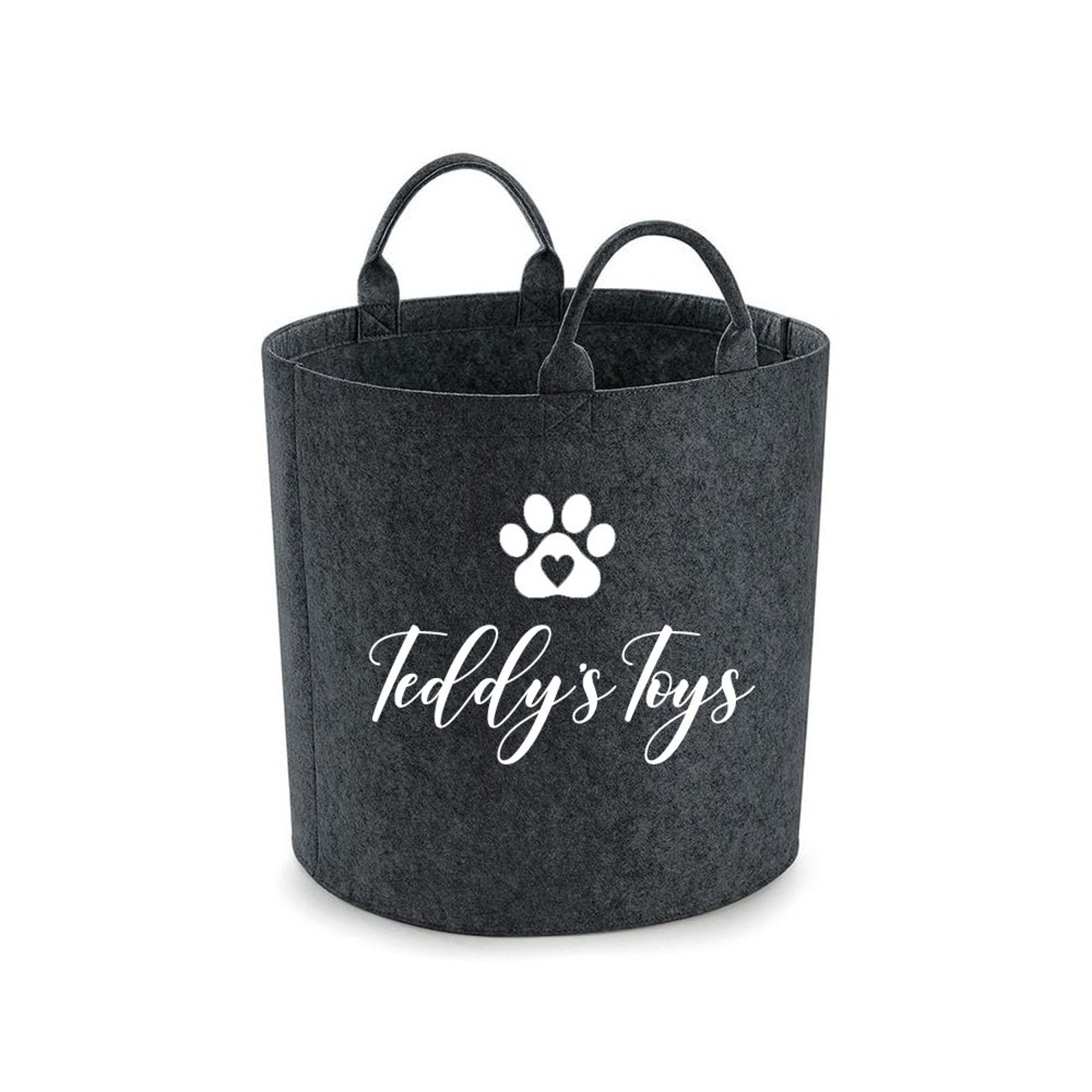 Custom Made Personalised Pet Storage Basket Dog Toy Basket Etsy UK
