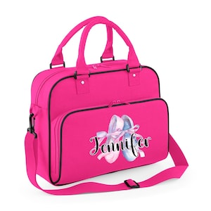 Custom Dance Bag For Girls, Personalised Name Gym Bag, Gift for Dancing, Gymnastic Cheer Girls Birthday Gift, Ballet Bag, Back to school