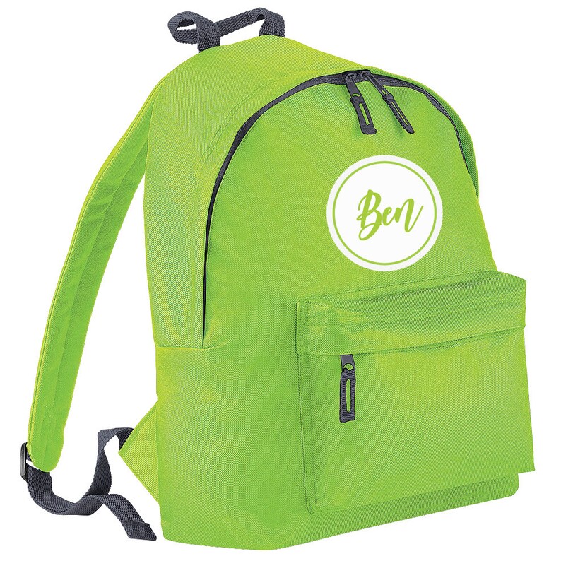 Personalised Initial Name Backpack for Kids Custom Name Back Etsy