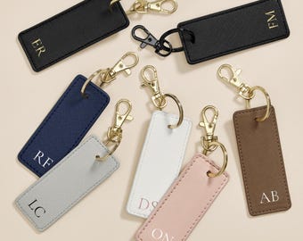Keyring with initials, Personalised Wristlet Keyring, Custom name Keychain, Monogram Keyring, Housewarming Gift, New Car Gift, Initial Key