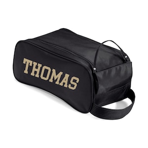 Personalised football boot bag, Sport shoe bag with initials or name, custom initials boots bag for sport, sports kit bag, football kit bag