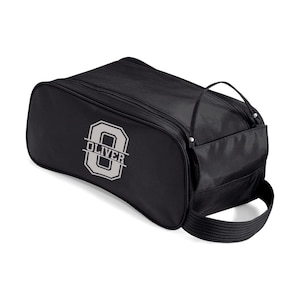 Personalised football boot bag, Sport shoe bag with initials or name, custom initials boots bag for sport, sports kit bag, football kit bag