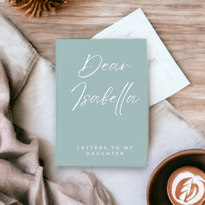 Libro diario personalizado Cartas a mi hija, regalo para una hija querida, libro de recuerdos para una hija, regalo para una mamá, diario personalizado, tapa dura
