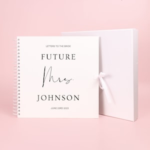 Cartas para o livro da noiva, álbum de recortes para chá de panela, álbum de recortes para despedida de solteira, livro da futura noiva, livro de visitas com fotos, presente personalizado para a futura noiva