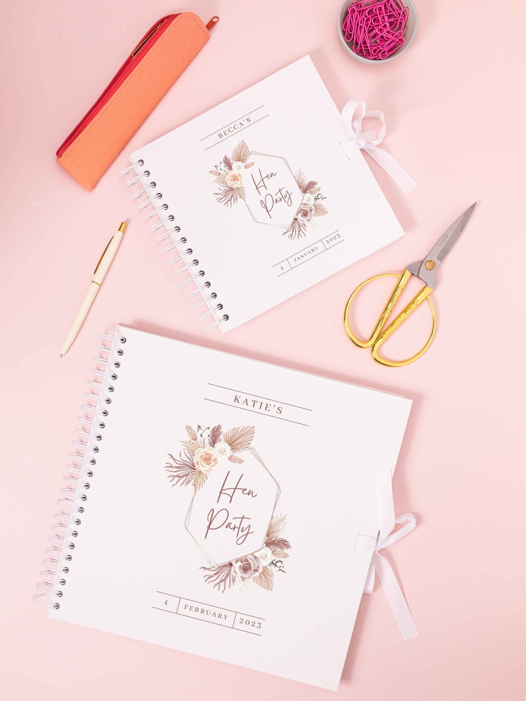 Personalised Hen Party Scrapbook Photo Album Bridal Shower Etsy