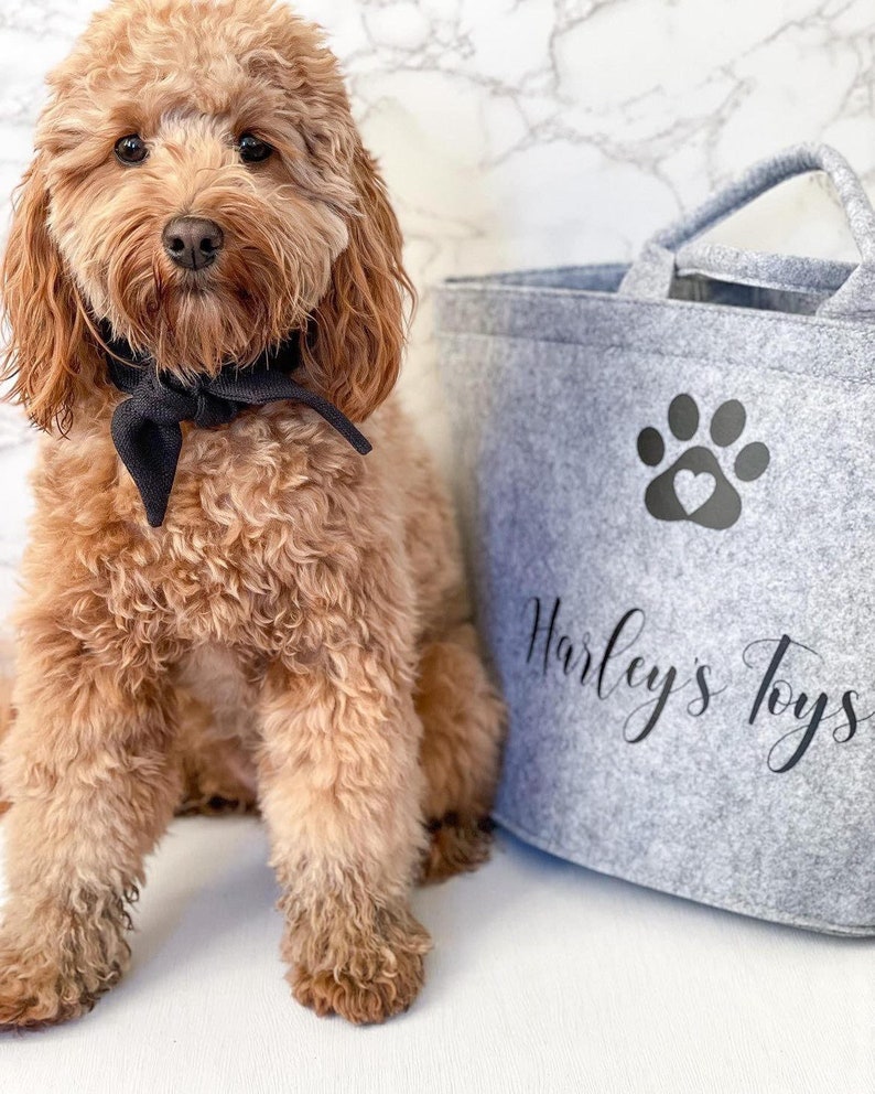 Custom Made Personalised Pet Storage Basket Dog Toy Basket Etsy UK