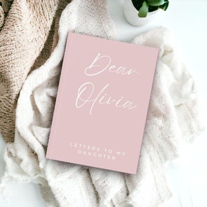 Libro diario personalizado Cartas a mi hija, regalo para una hija querida, libro de recuerdos para una hija, regalo para una mamá, diario personalizado, tapa dura