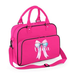 Custom Dance Bag For Girls, Personalised Name Gym Bag, Gift for Dancing, Gymnastic Cheer Girls Birthday Gift, Ballet Bag, Back to school