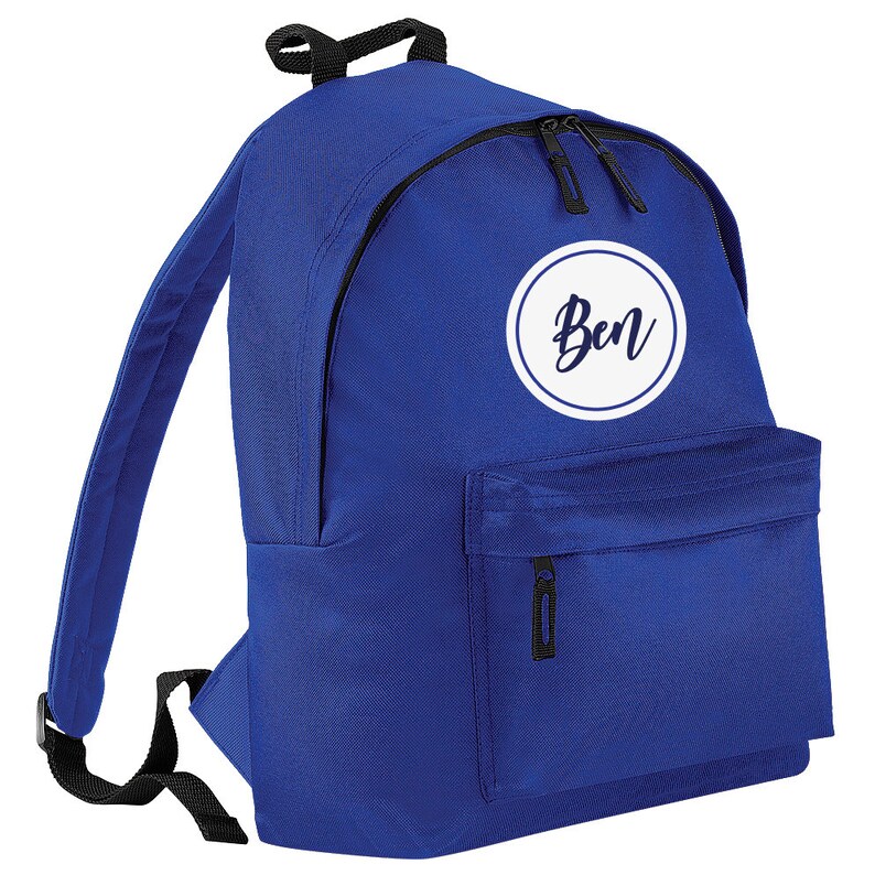 Personalised Initial Name Backpack for Kids Custom Name Back Etsy