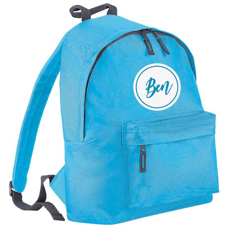 Personalised Initial Name Backpack for Kids Custom Name Back Etsy