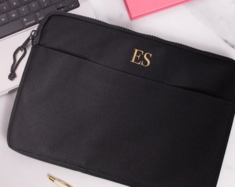 Personalised Laptop Bag, University Gift, Laptop Case, Gift for colleague, Monogram Bag, Laptop Case, Custom Computer Bag, 13&quot; 15&quot; Size