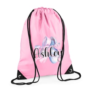 Custom Dance Bag For Girls, Personalised Name Gym Bag, Gift for Dancing, Gymnastic Cheer Girls Birthday Gift, Ballet Bag, Back to school