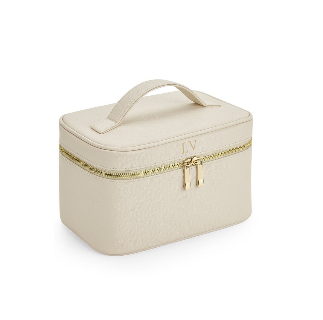 Personalised Vanity Makeup Case Monogram Initial Cosmetic Etsy