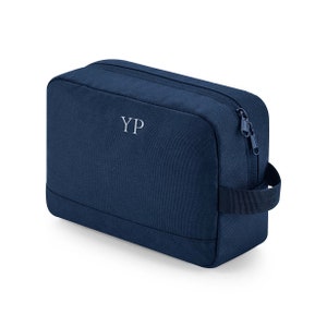Kulturtasche mit Monogramm, Kulturtasche mit Initialen, personalisierte Kulturtasche, Kulturtasche vegan für die Brautjungfer, Vatertagstasche
