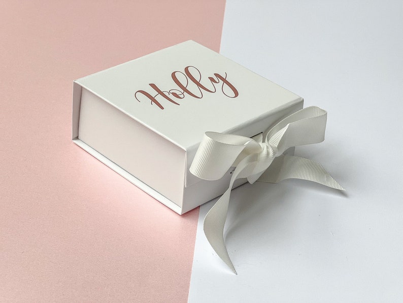 Small Personalised Gift Box, Empty Box, Birthday Gift Box, Bridesmaid Proposal Gift, Thank You Bridesmaid Gift Box, Bridesmaid Gift Set image 1
