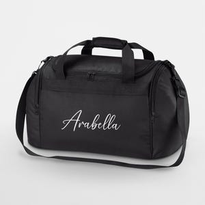 Personalised monogram training gym bag, custom duffel bag, weekend away bag, cabin bag for travelling, overnight bag, fathers day holdall