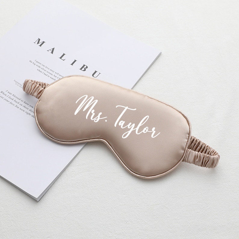 LUXE Bride Sleep Mask Mrs Sleep Mask Bride to Be Gift Etsy