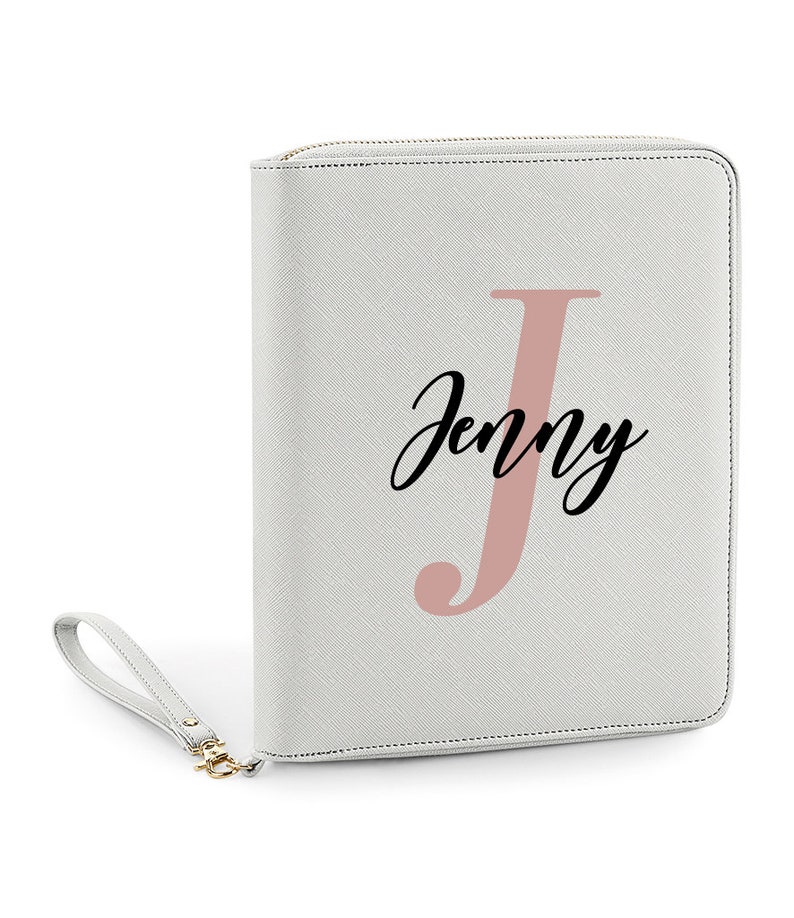 Personalised Initial Travel Organiser Tech Case Travel Wallet Lockdown gift Monogram Document Organiser Travel Gift