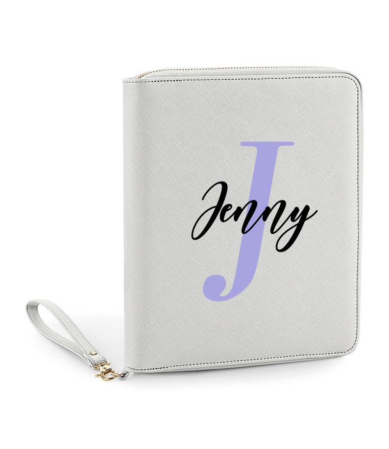 Personalised Initial Travel Organiser Tech Case Travel Wallet Lockdown gift Monogram Document Organiser Travel Gift