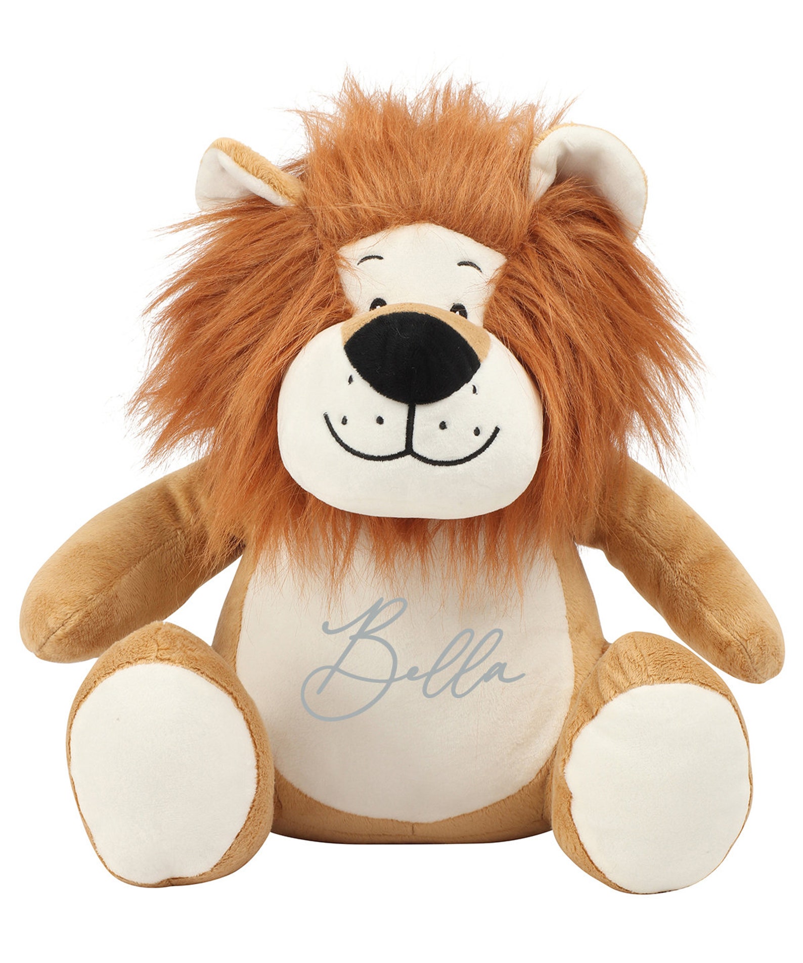 Personalised Lion New Baby Gift Customised Plush Soft Toy Etsy