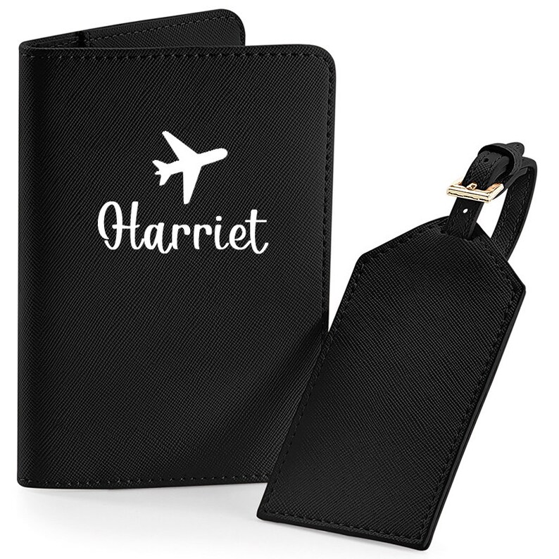 Personalised Passport Holder and Luggage Tag Etsy UK