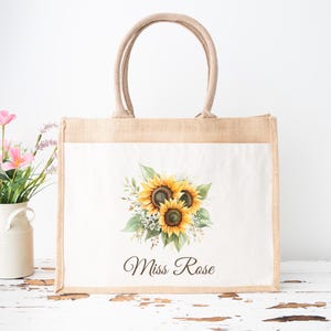Personalised Teacher Bag, Custom Teacher Jute Bag, Teacher Tote Bag, Teacher Gift, TA Gift, Thank You Teacher Present, Jute Lunch Bag