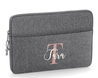 Personalised Laptop Bag, University Gift, Laptop Case, Initial Tablet Bag, Monogram Document Bag, Laptop Case, Custom Computer Bag, 13" Size