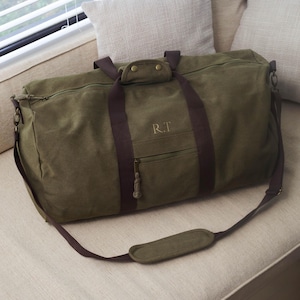 Sac de week-end personnalisé pour homme, sac de voyage pour homme, sac de vol de week-end, sac en toile vintage pour homme, cadeau pour homme pour Noël