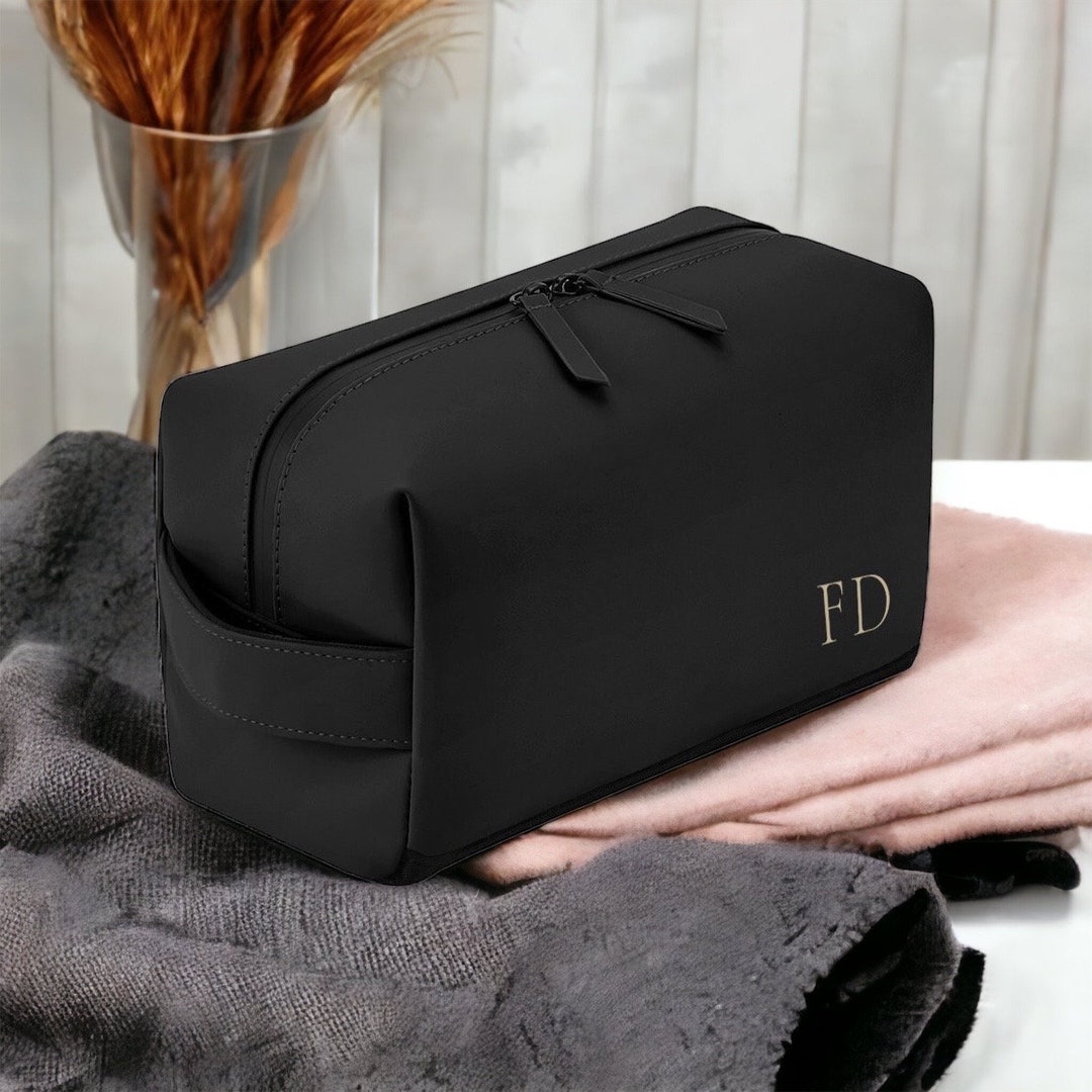 Personalised Toiletry Wash Bag Initials Bag With Monogram Etsy