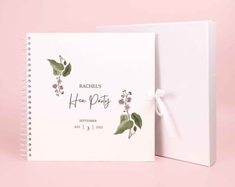 Personalised Hen Party Scrapbook Photo album, Bridal Shower Scrapbook, Hen do scrapbook, Wedding Photo Book, Scrapbook Blank, Photo Book