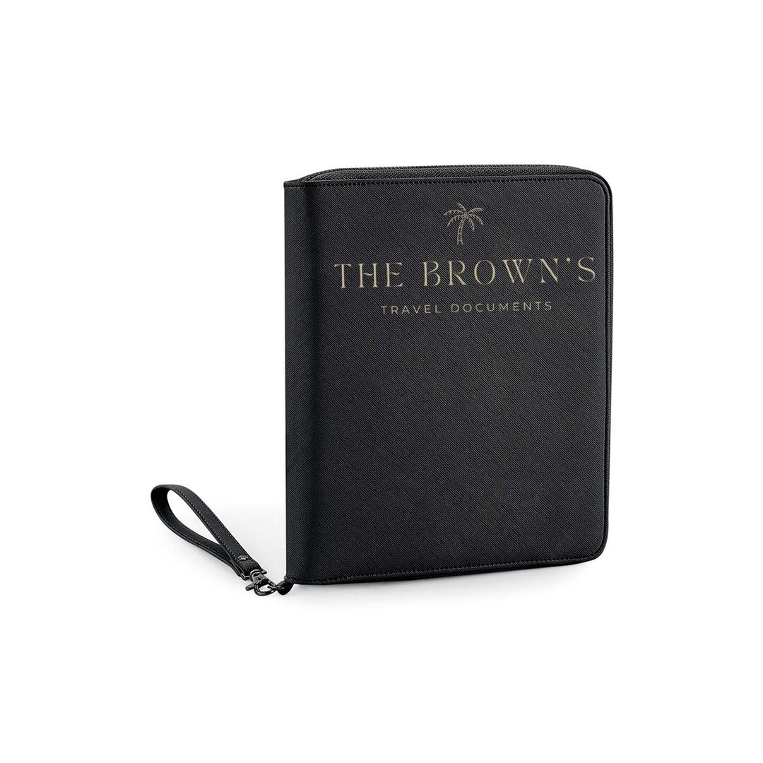 Personalised Family Travel Organiser, Holiday Organiser, Travel Gift