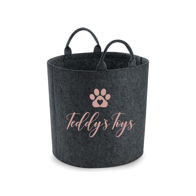 Custom Made Personalised Pet Storage Basket Dog Toy Basket Etsy