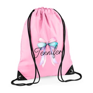 Custom Dance Bag For Girls, Personalised Name Gym Bag, Gift for Dancing, Gymnastic Cheer Girls Birthday Gift, Ballet Bag, Back to school