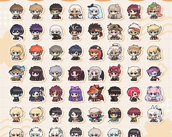 ALL CLASSES Maplestory Skrunkles Keychain Double-sided Acrylic Charm