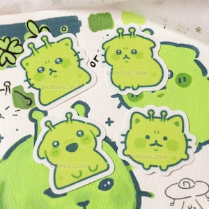 Pegatinas escarchadas con purpurina y arena Glorp
