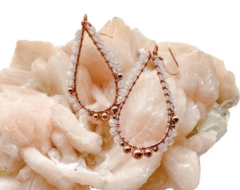 Moonstone Teardrop Earrings