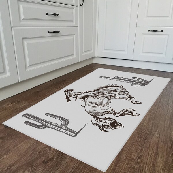 Western Area Rug - Etsy