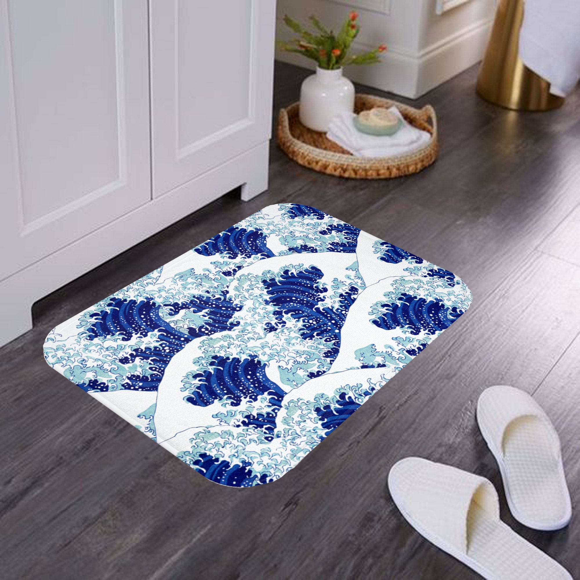 COCOER Bath Mat Runner Bathroom Rug Bathroom Mat Absorbent Stain