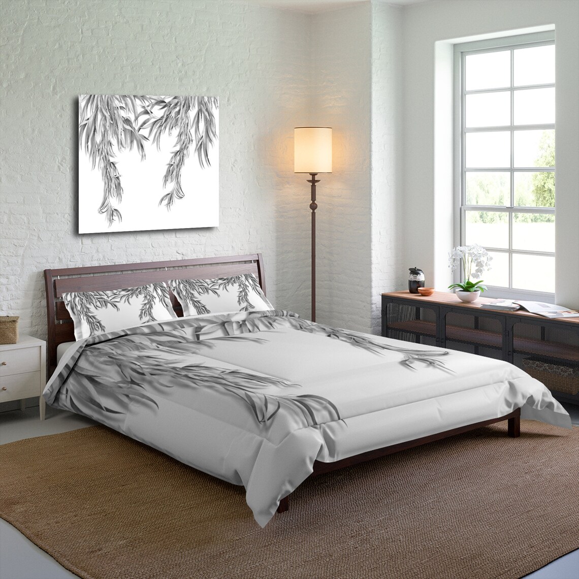 Minimalist Bedding Set Twin Queen King Size Comforter with Etsy