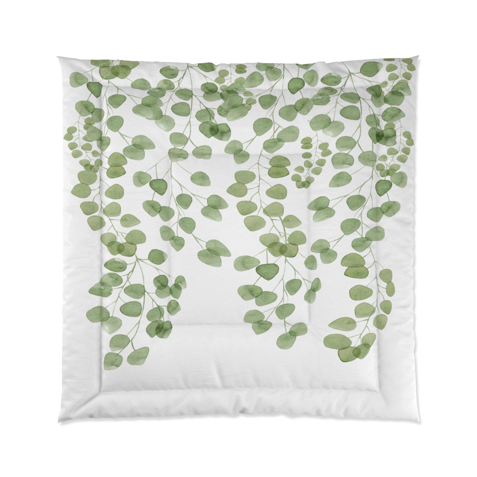 Eucalyptus Bedding Leaves Comforter Bedding Set Twin Queen Etsy