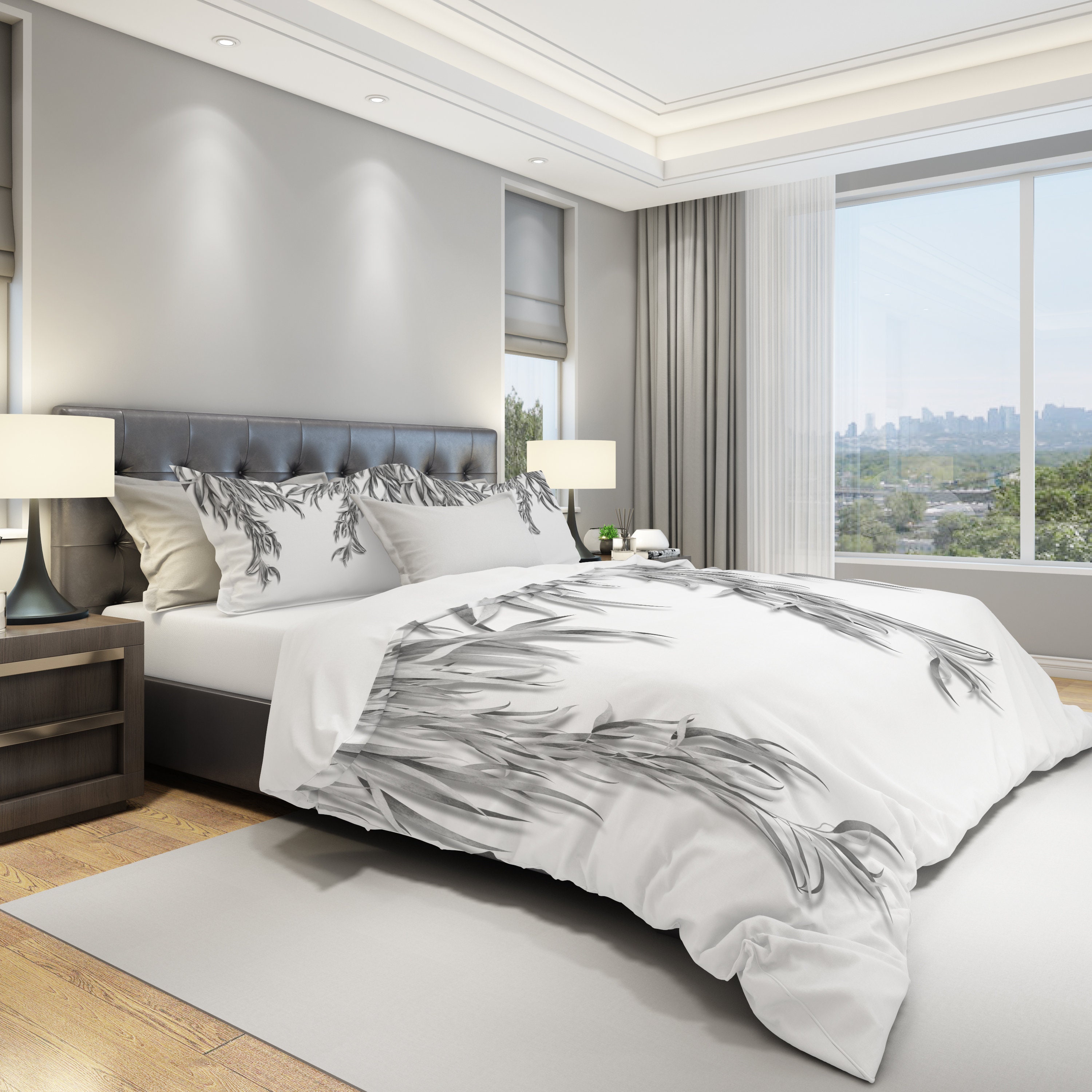 Minimalist Bedding Set Twin Queen King Size Comforter with Etsy