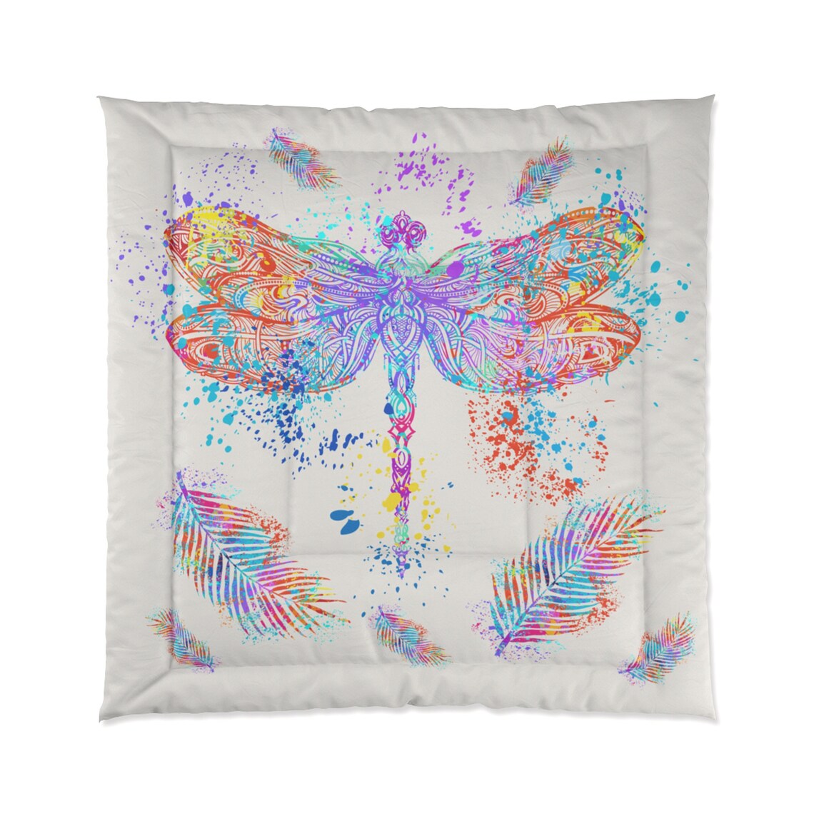 Dragonfly Comforter Dragon Fly Dream Bedding King Queen Etsy