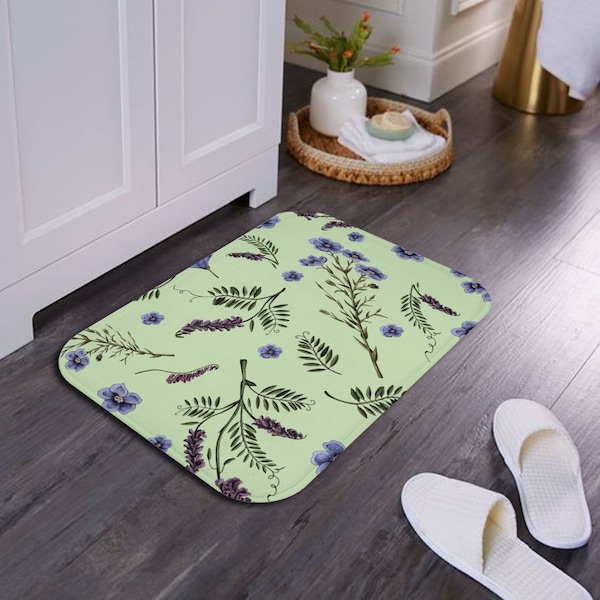 Sage and Lavender Rug Etsy