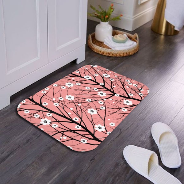 Coral Bath Rug Sets Etsy